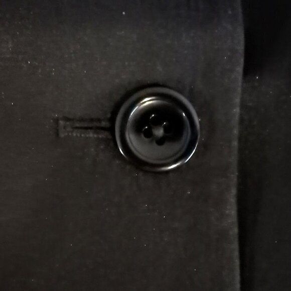 Alice + Olivia Black Silk Pleat Front Jacket - Picture 3 of 6